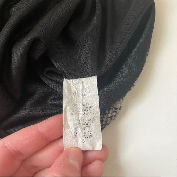 Windsor Wild Child Black & Tan Snakeskin Print Thong Bodysuit Small Women’s - Picture 10 of 11